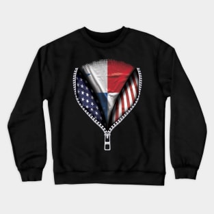 Panamanian Flag  Panama Flag American Flag Zip Down - Gift for Panamanian From Panama Crewneck Sweatshirt